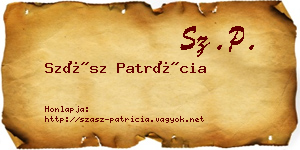Szász Patrícia névjegykártya